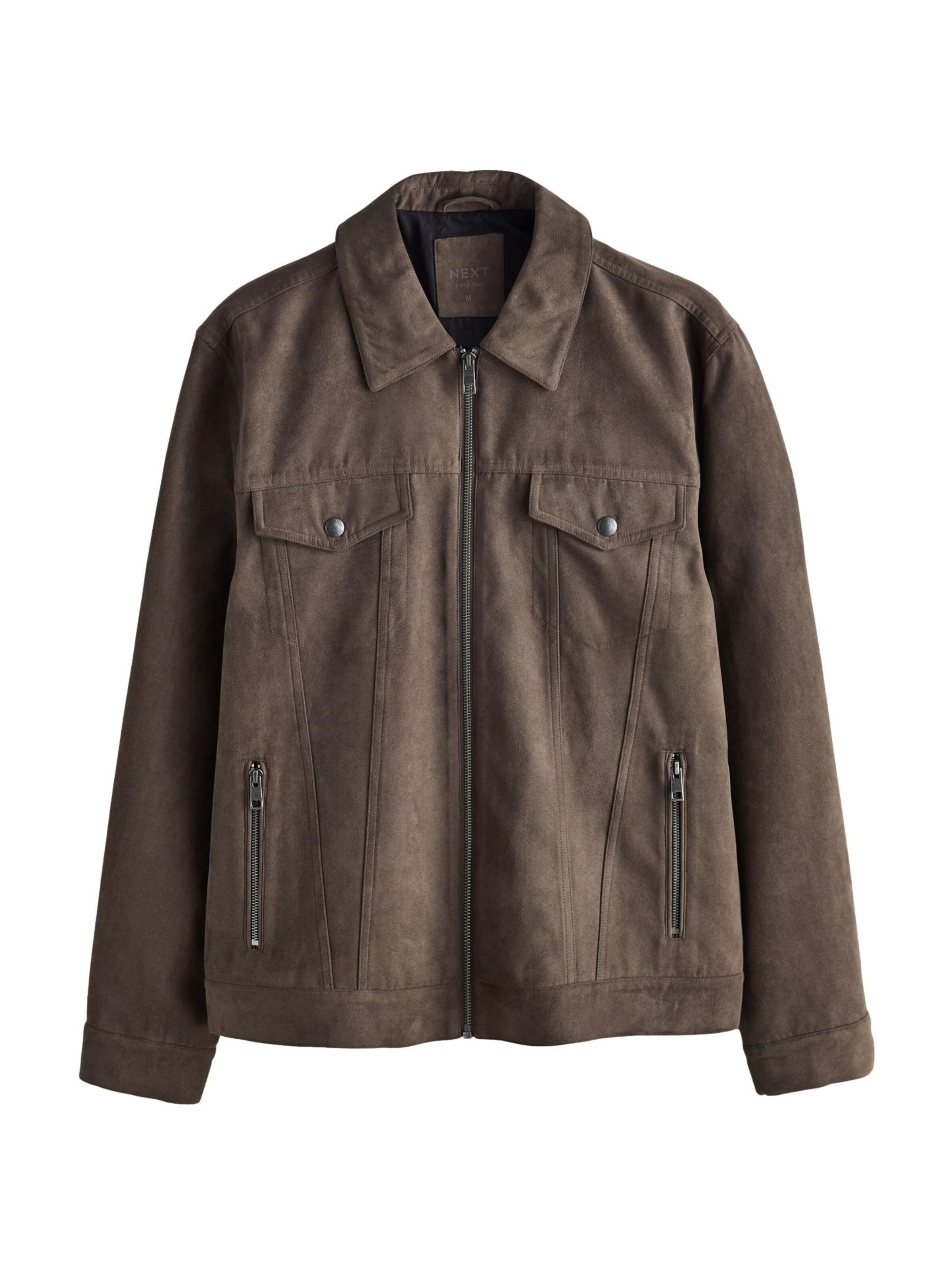 Next Jacke in Grau: Vorderseite