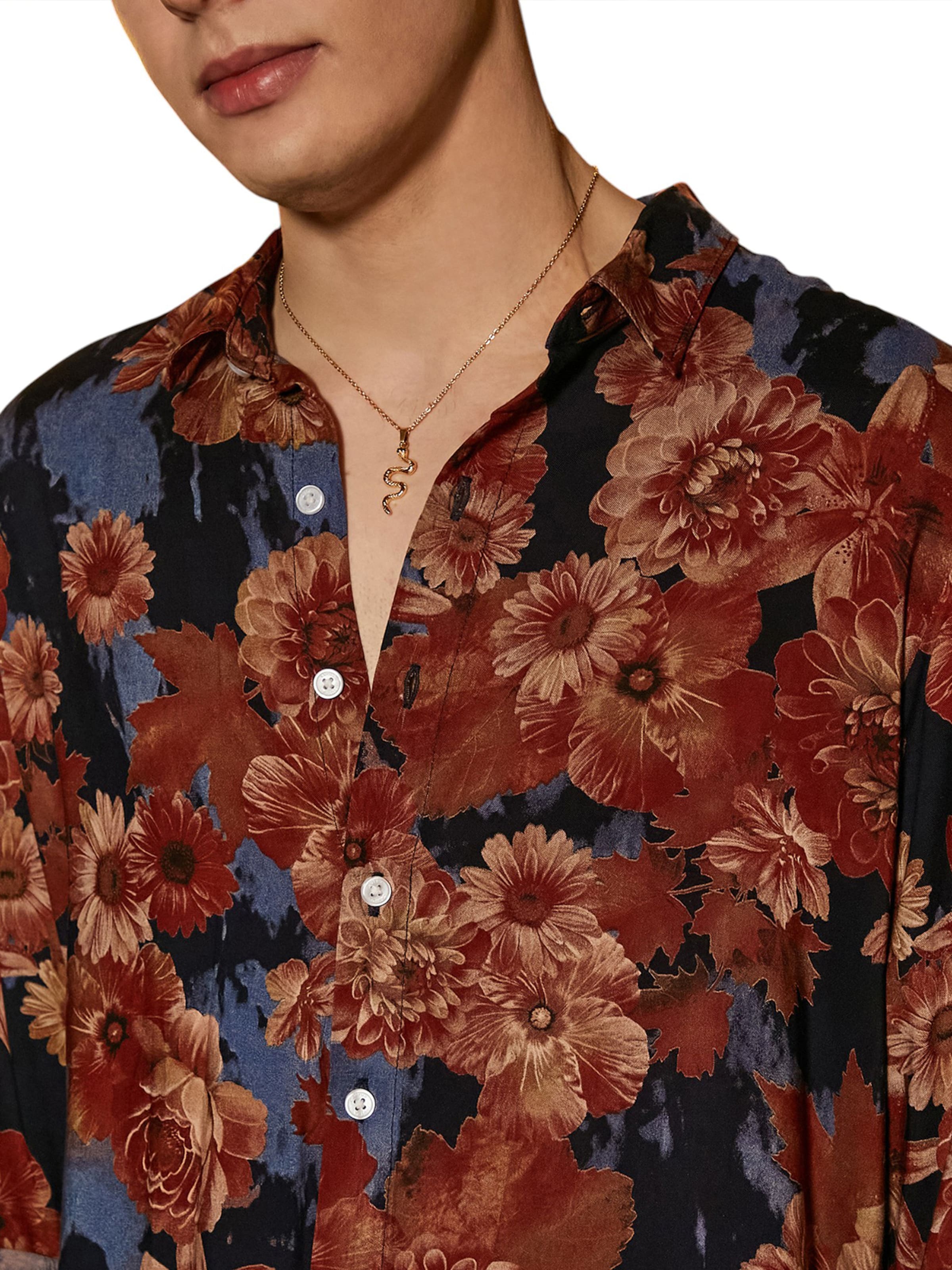 Campus Sutra - Ajuste regular Camisa 'Bristol' en marrón