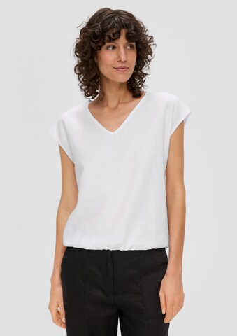 T-shirt s.Oliver en blanc : devant