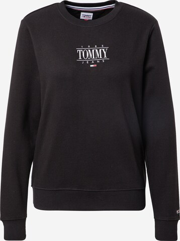 Tommy Jeans Tréning póló 'Essential' - fekete: elől