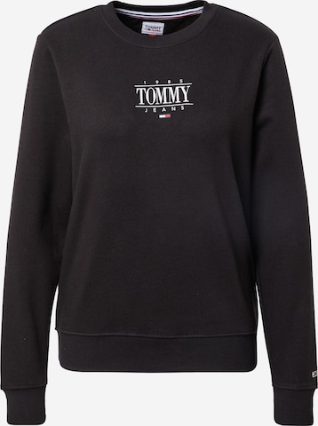 Tommy Jeans Sweatshirt 'Essential' in Schwarz: predná strana