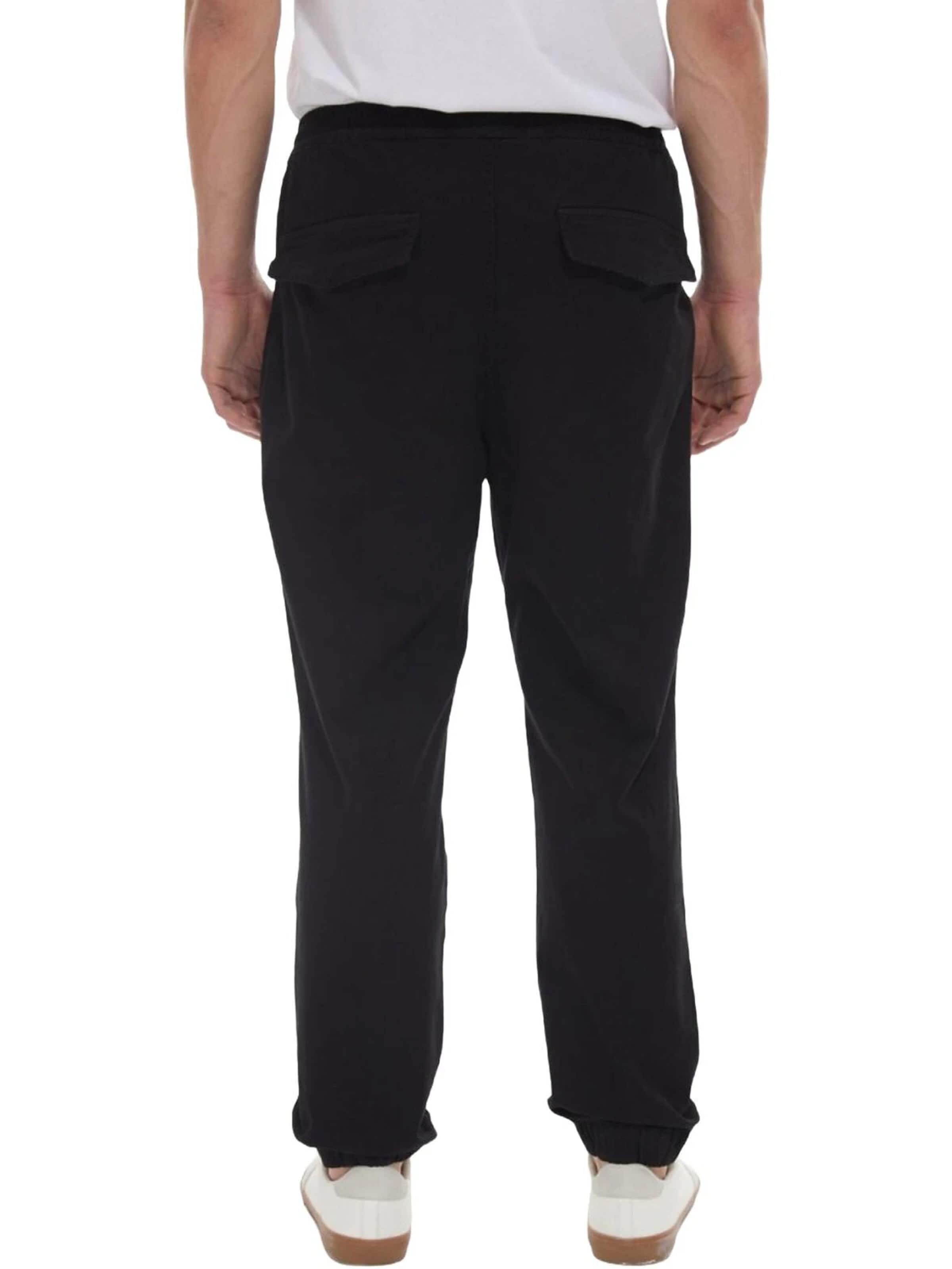 LTB Jeans Regular Jeans 'Elastic Waist Trousers' in Black