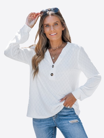 Cupshe Bluse in Weiß: Vorderseite