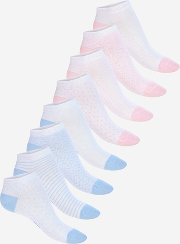 footstar Ankle Socks 'Ringel' in Pink: front