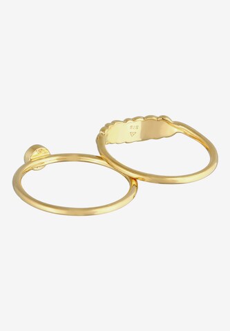 ELLI Sieraden set 'Feder' in Goud