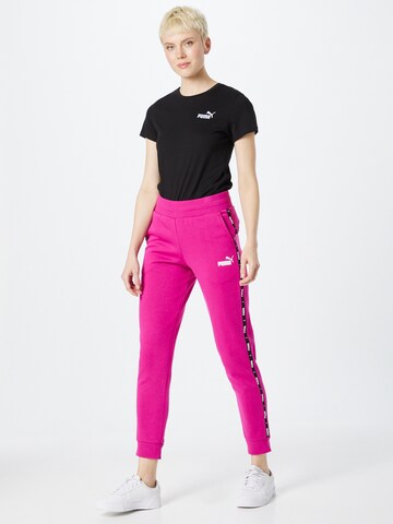 PUMA Tapered Sporthose in Pink