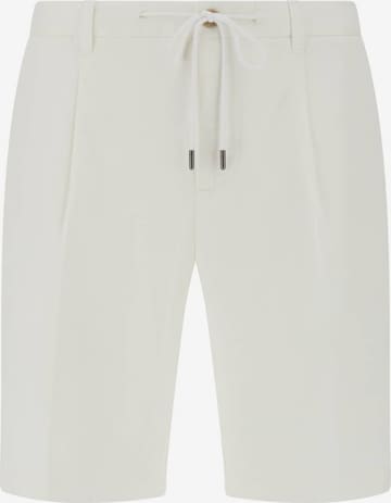 Boggi Milano - Pantalón plisado en blanco: frente
