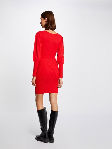 Morgan Knitted dress in Red