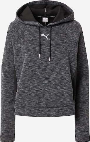 PUMASportska sweater majica 'Evostripe' - crna boja: prednji dio