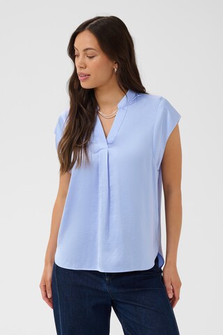SAINT TROPEZ Blouse in Blue: front