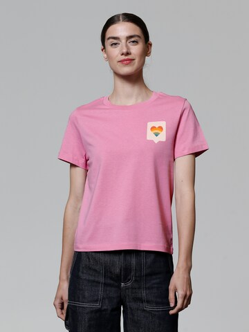 Watapparel Shirt 'Von Herzen' in Pink: Vorderseite