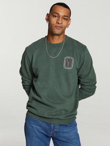 Shiwi Sweatshirt 'Lobster' in Groen: voorkant