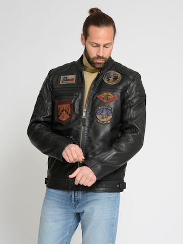 TOP GUN Between-Season Jacket in Black: front