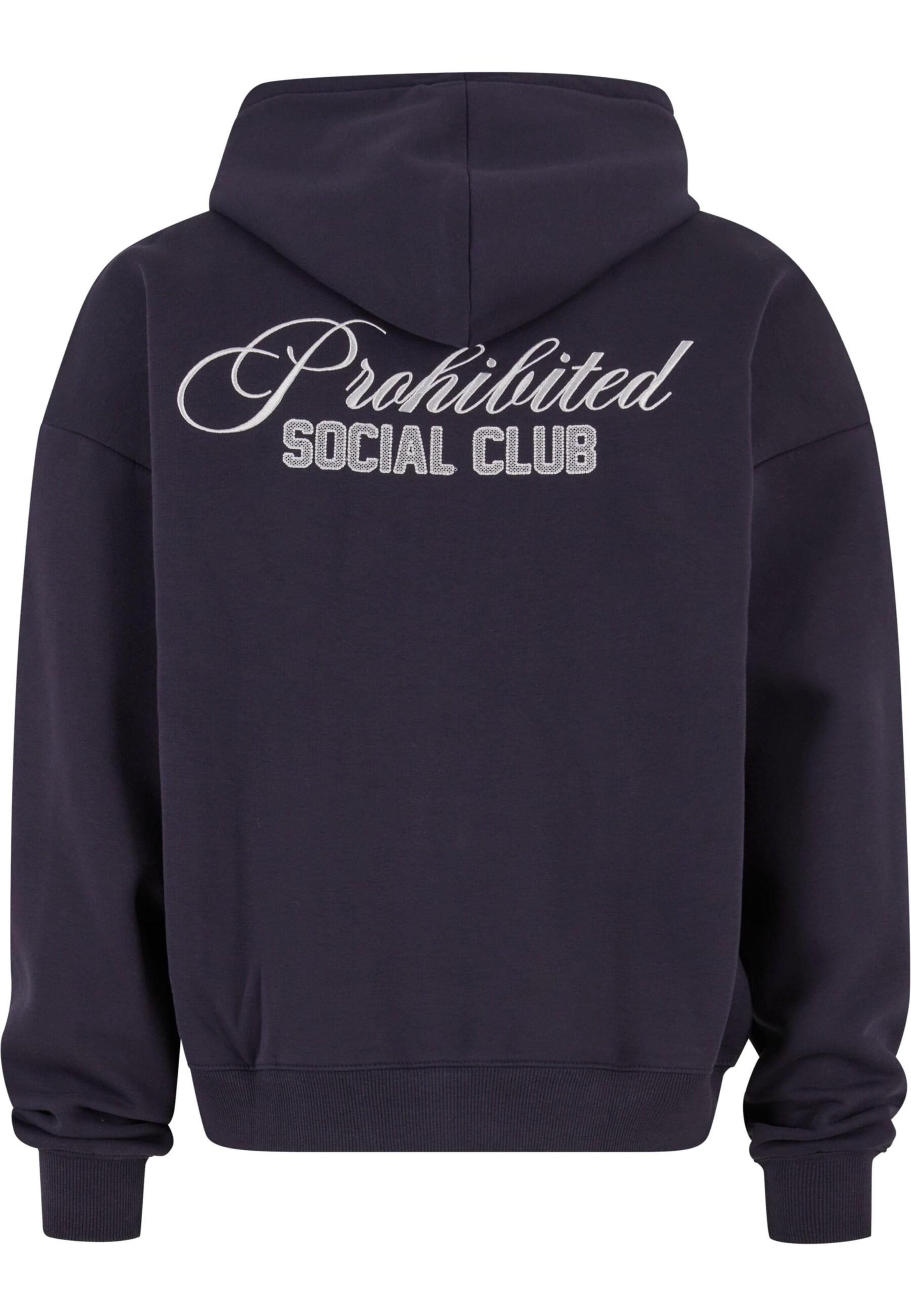 Prohibited Zip-Up Hoodie in Blue