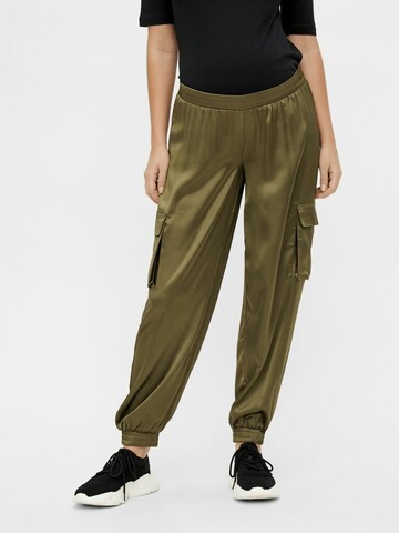 MAMALICIOUS Loosefit Cargohose 'MLASA' in Grün: Vorderseite