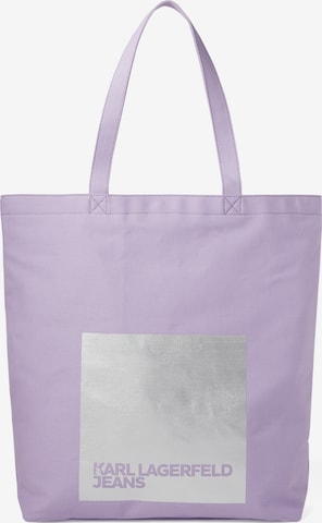 KARL LAGERFELD JEANS Nákupní taška – fialová: přední strana