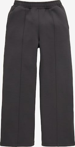 TOM TAILOR Wide leg Pants in Grey: front