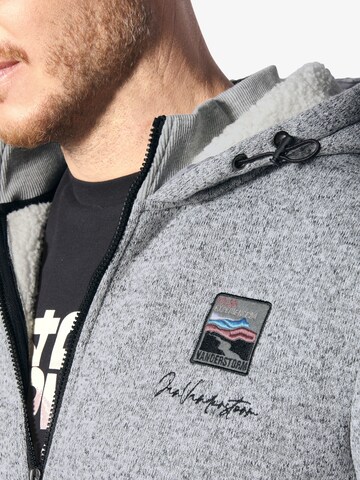 Jan Vanderstorm Fleece jacket 'Norvid' in Grey