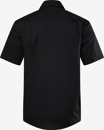 Boston Park Regular fit Button Up Shirt in Black