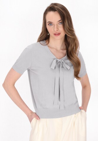 DreiMaster Klassik Sweater 'Classic Look' in Grey: front