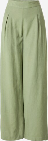 PIECES Loosefit Παντελόνι πλισέ 'MINIDI' σε πράσινο: μπροστά