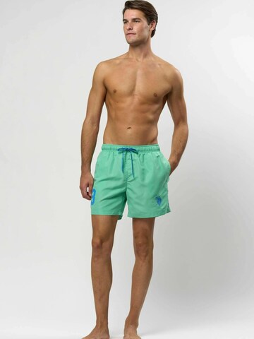 U.S. POLO ASSN. Zwemshorts ' UMALEXANDER ' in Groen