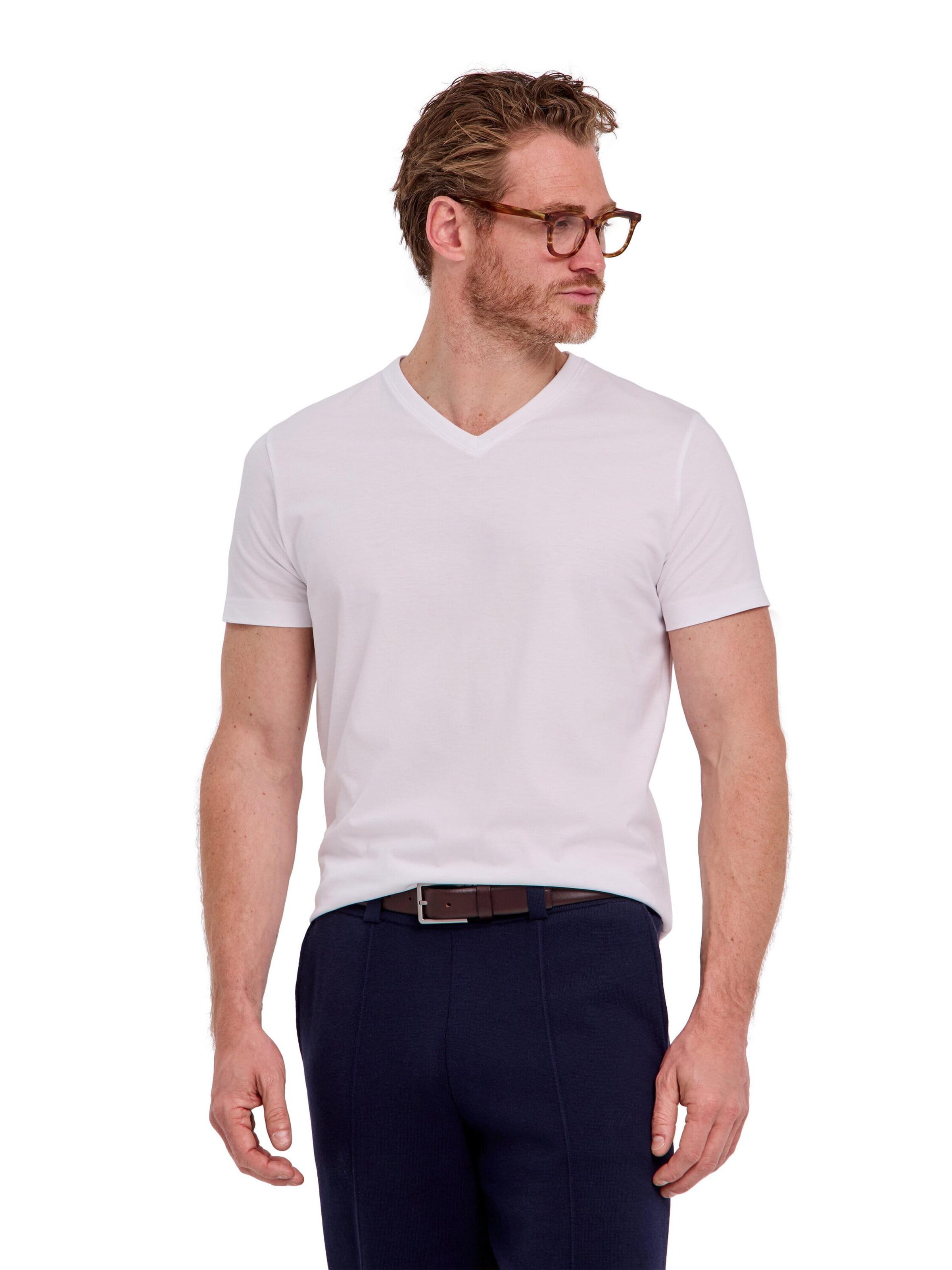 FALKE Shirt 'Essential Cotton'‌‌‌ in Weiß: Vorderseite