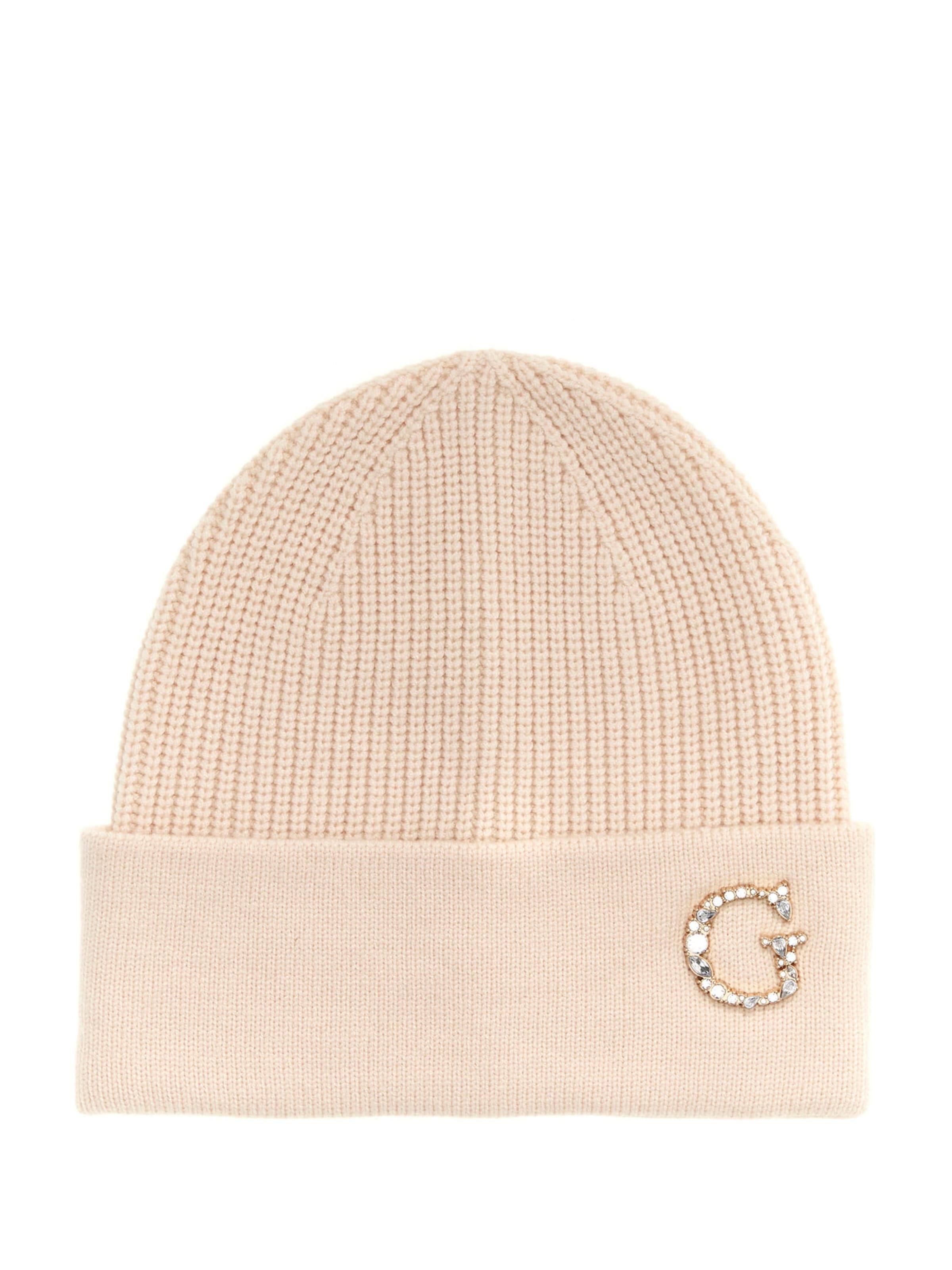 GUESS Beanie in Beige: front