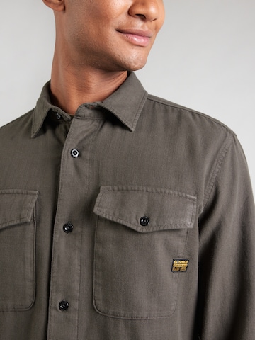 G-STAR Slim fit Πουκάμισο 'Marine' σε γκρι