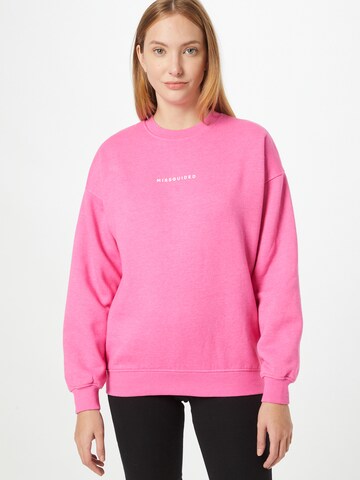 Missguided Sweatshirt in Pink: front