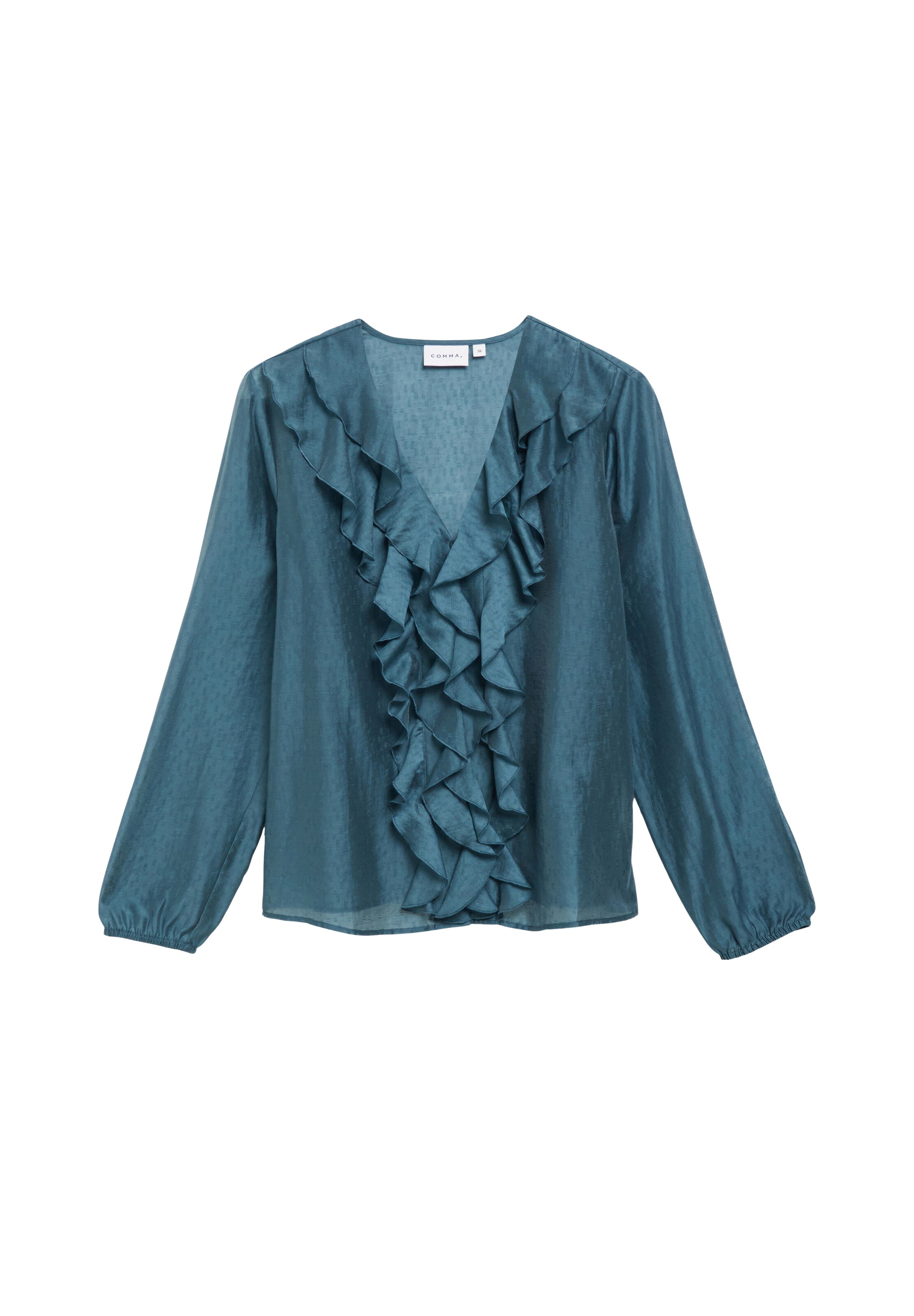 COMMA - Blusa en azul: frente