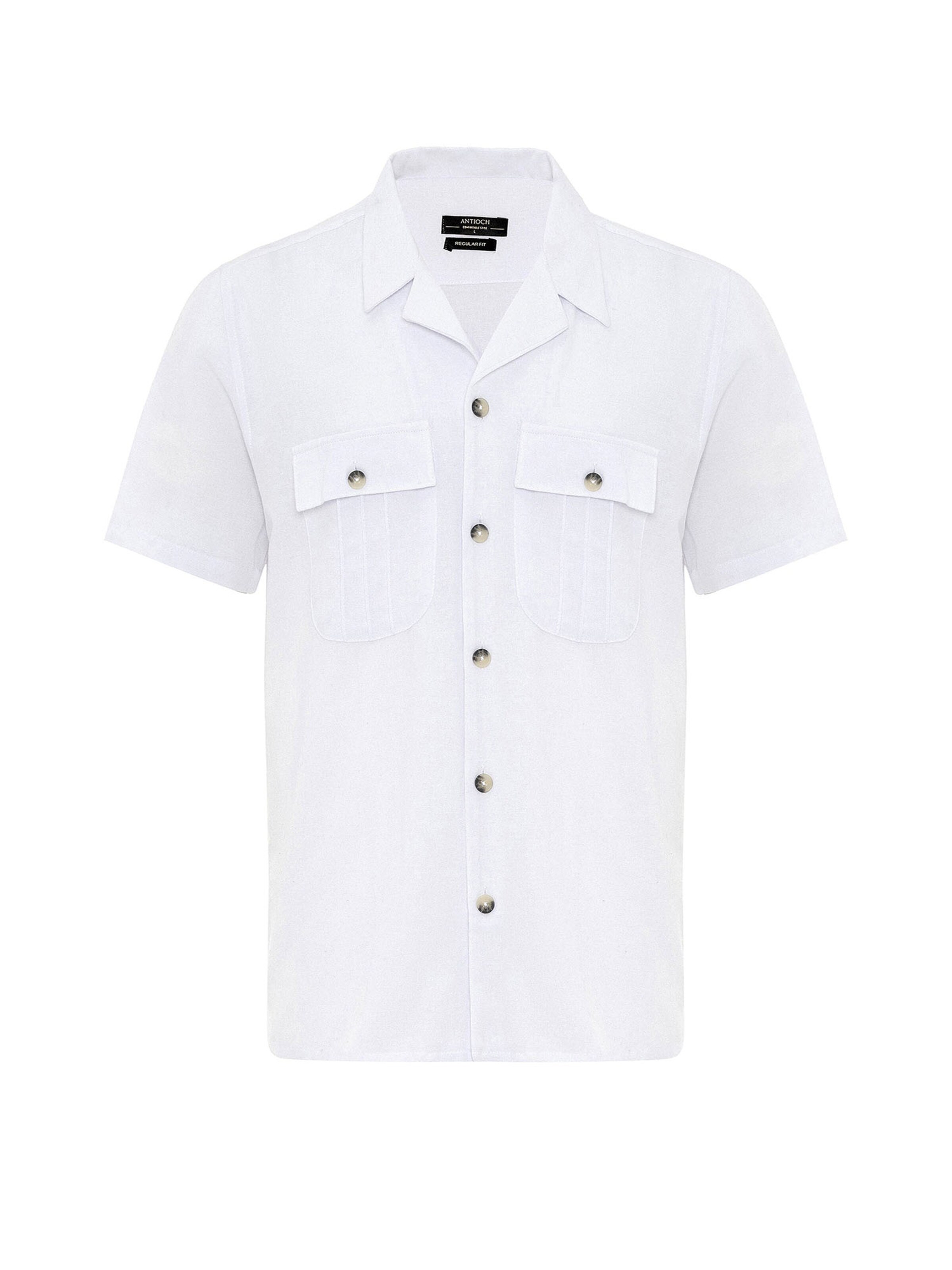 Antioch Tavaline suurus Triiksärk, värv valge: eest vaates