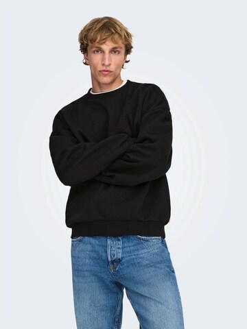 Only & Sons Sweatshirt 'ONSCeres' in Black: front