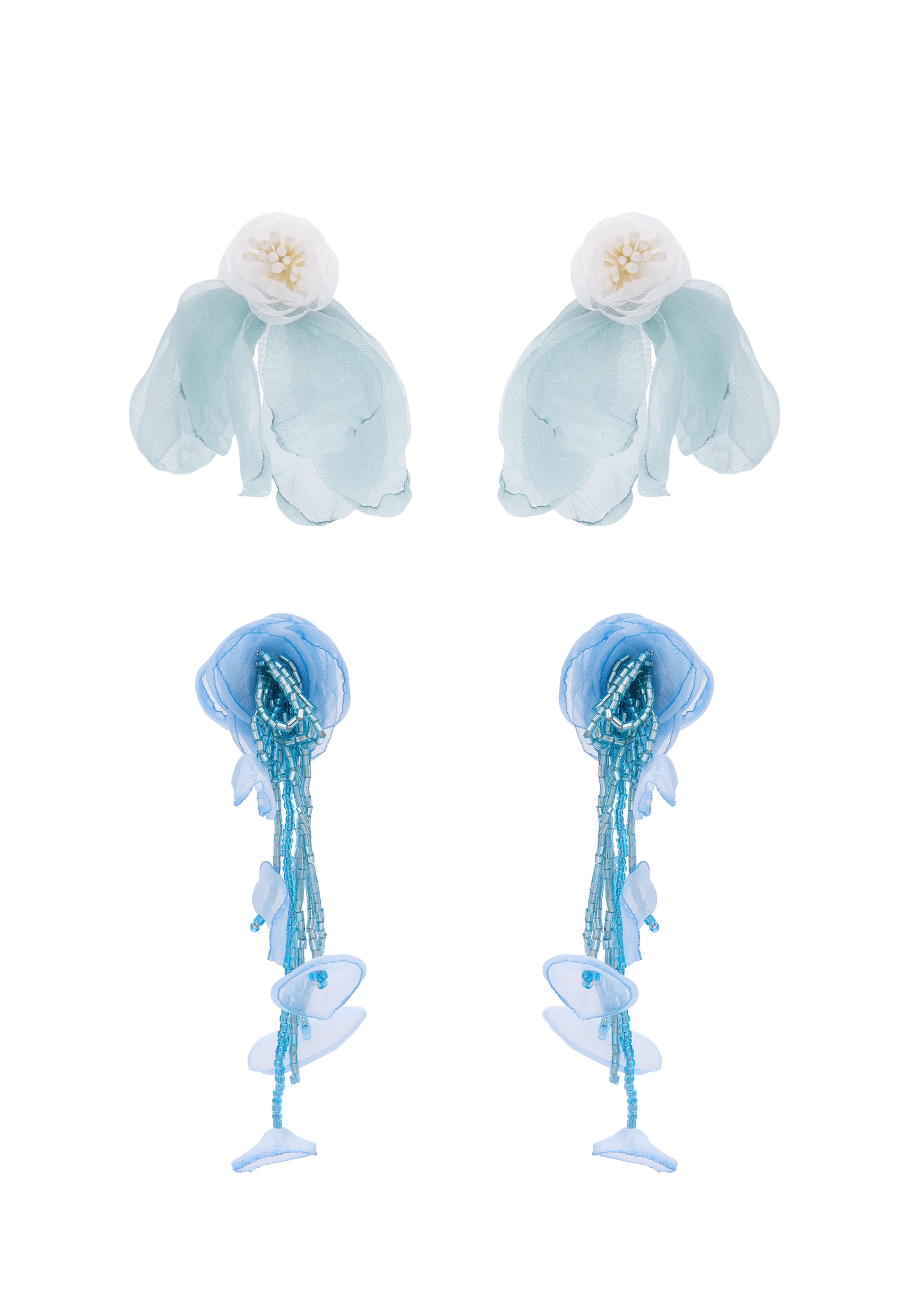 myMo at night - Pendientes en azul: frente