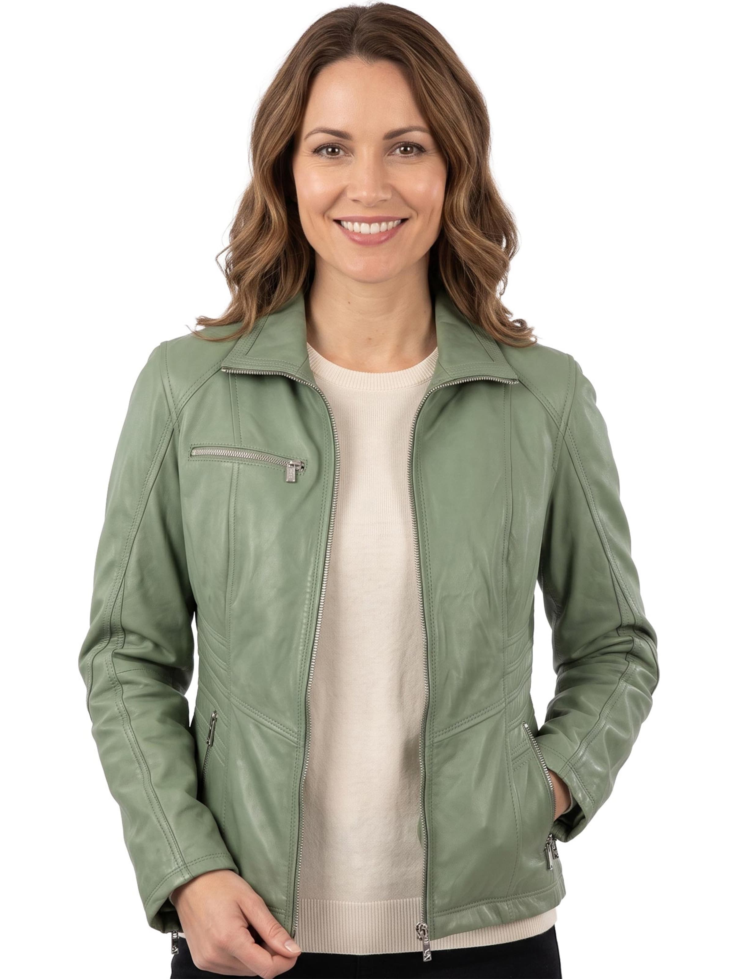 Jilani Between-season jacket 'Maura' in Green: front