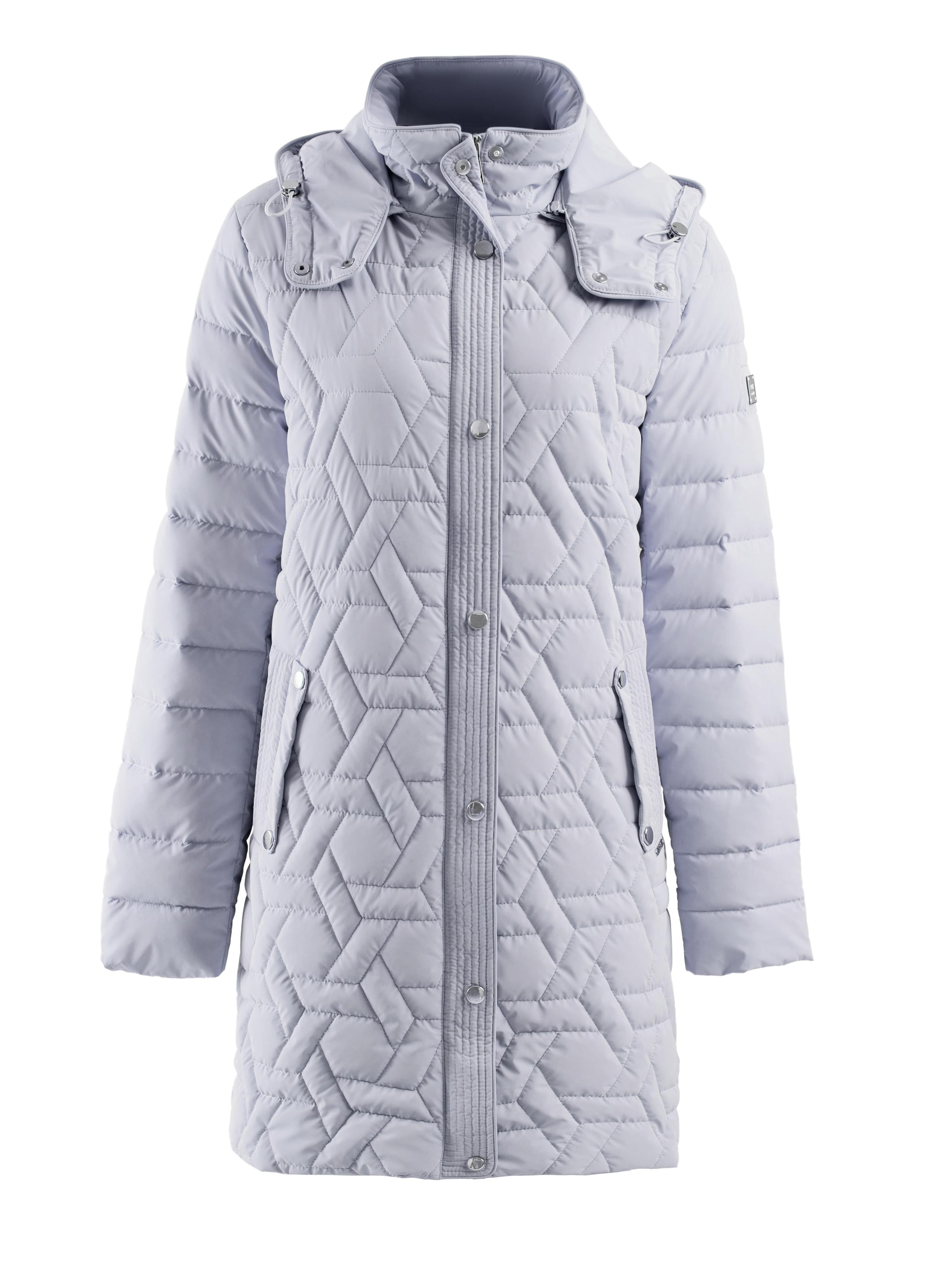 Funk since 1776 Between-Seasons Coat in Purple: front