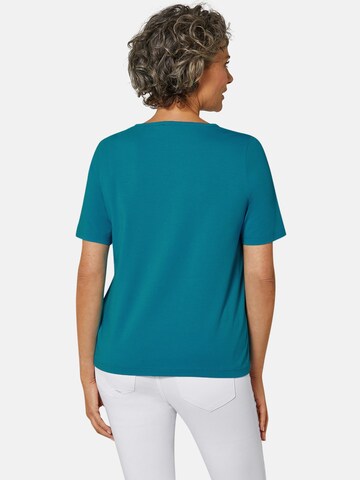 Goldner T-Shirt in Grün