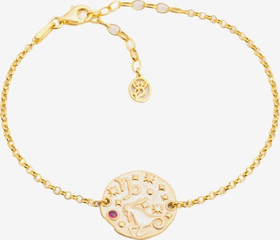 So Chic Armband in gold / dunkelpink, Produktansicht