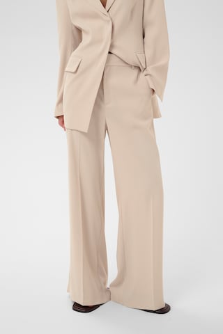 InWear Wide leg Trousers 'BRIEZIW' in Beige