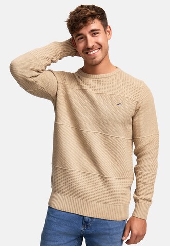 INDICODE JEANS Sweater ' Justice ' in Beige