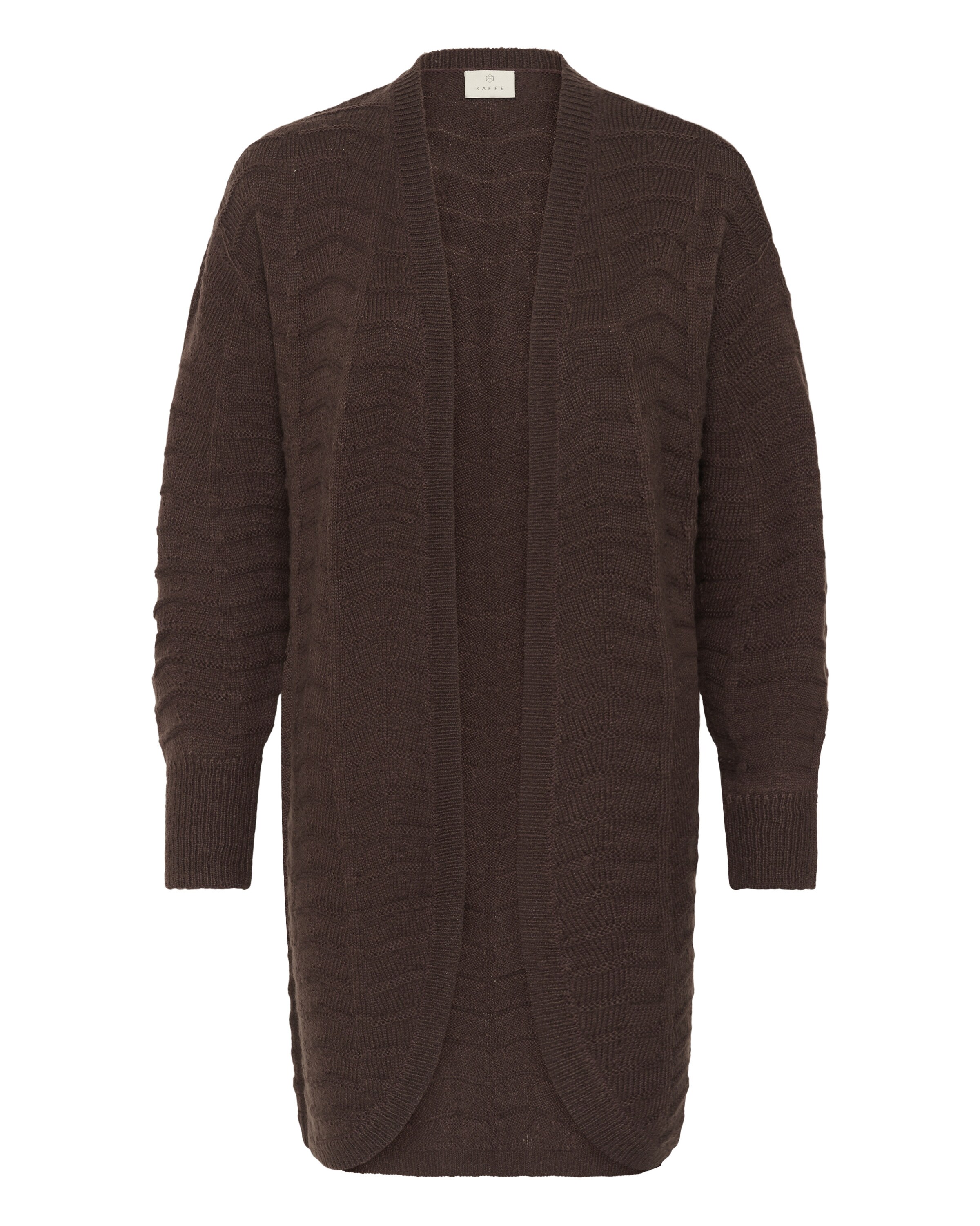 Kaffe Strickjacke 'KAEmria' in Beige: Vorderseite
