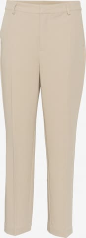 Kaffe Bukser med fals 'Sakura' i beige: forside