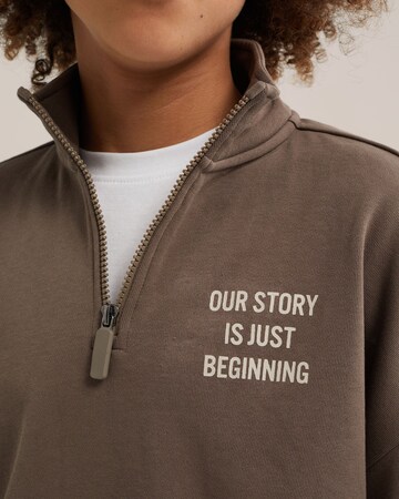WE Fashion Sweatshirt i brun