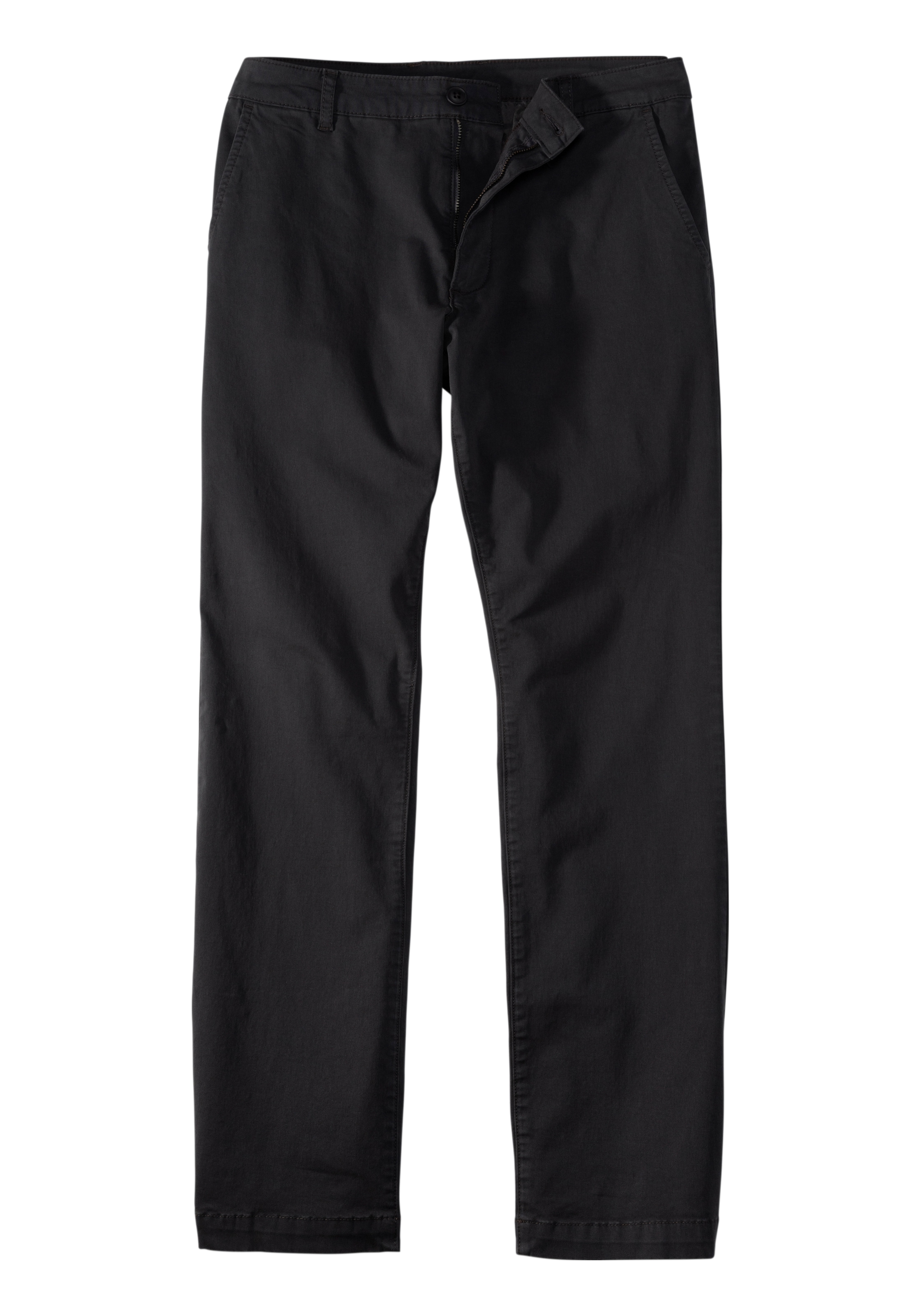 H.I.S Normální Chino kalhoty – černá: přední strana