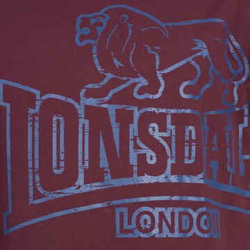 LONSDALE Póló 'Langsett' - piros