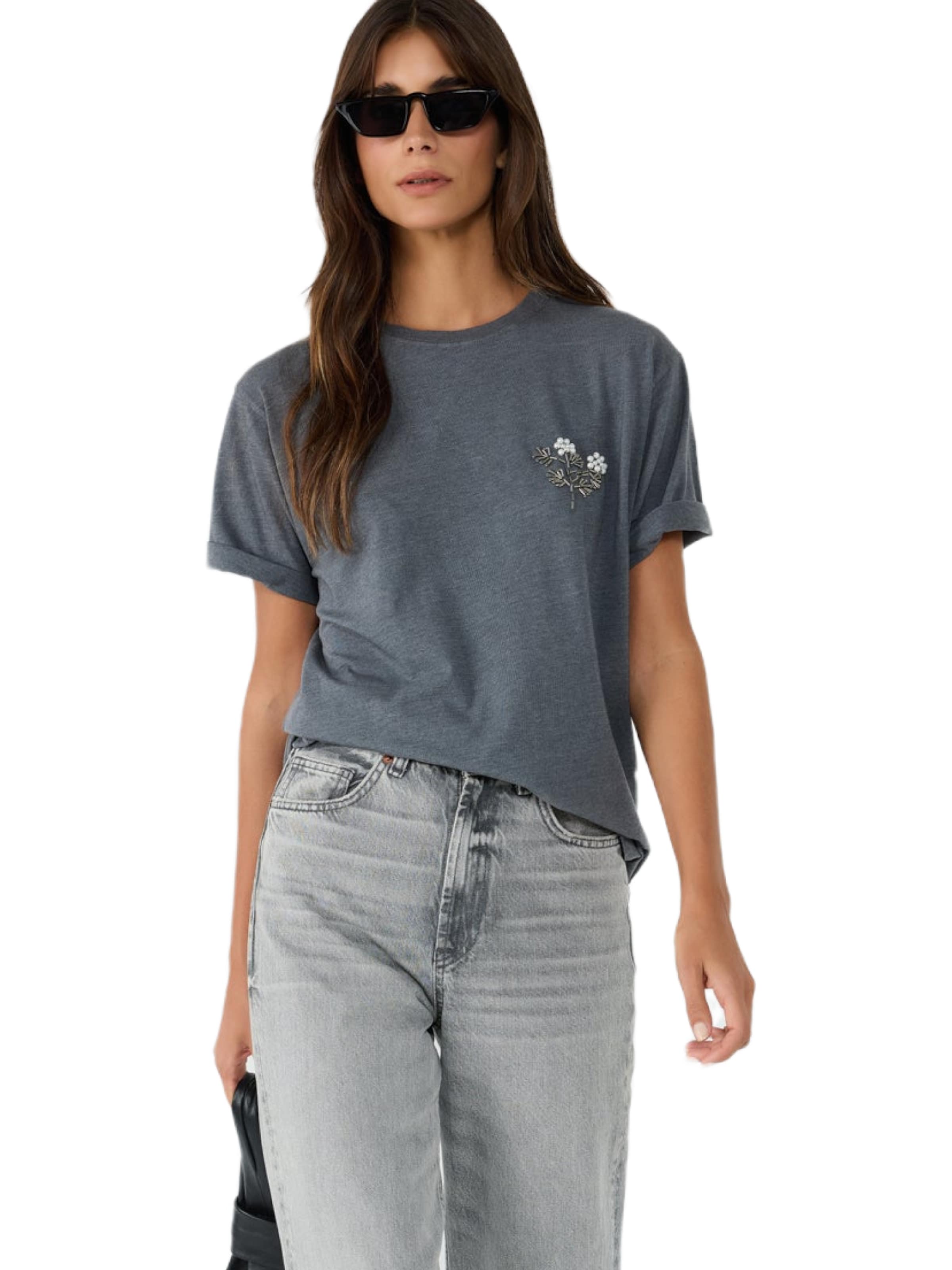 No Matter What T-Shirt in Grau: Vorderseite