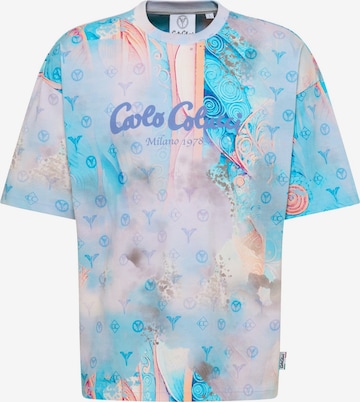 Maglietta 'Eidenberger' di Carlo Colucci in blu: frontale