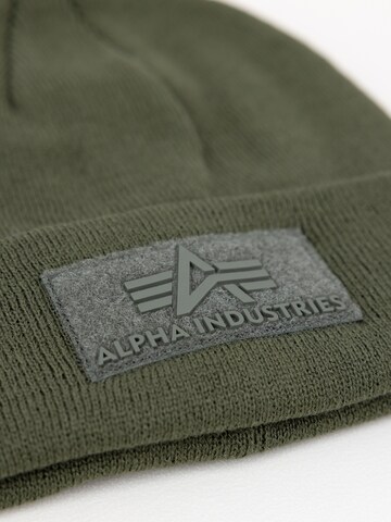 žalia ALPHA INDUSTRIES Megzta kepurė
