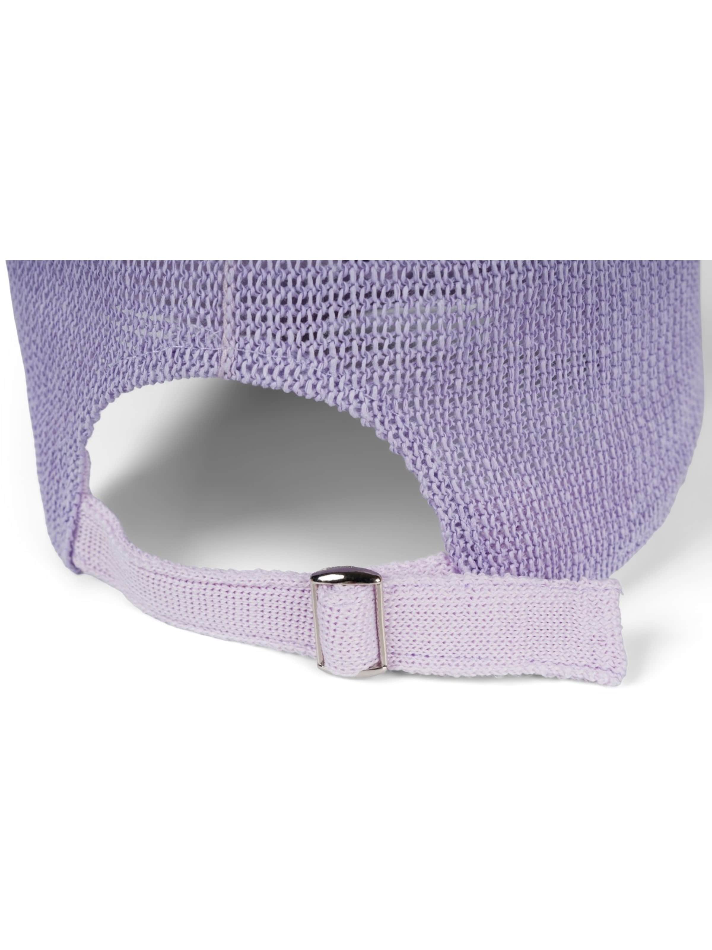 styleBREAKER Cap 'Papierstroh Baseball Cap' in Purple