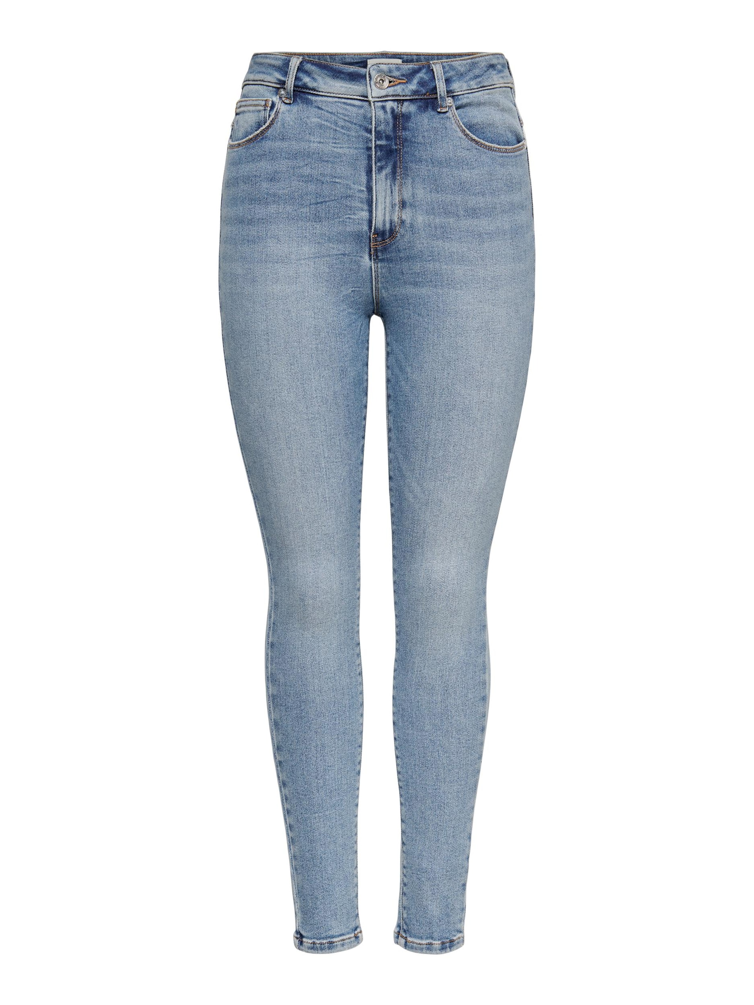 Skinny Jean 'Mila' ONLY en bleu : devant